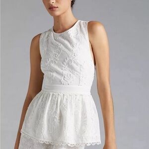 Anthropologie - forever that girl - Crochet-back Blouse size 10
